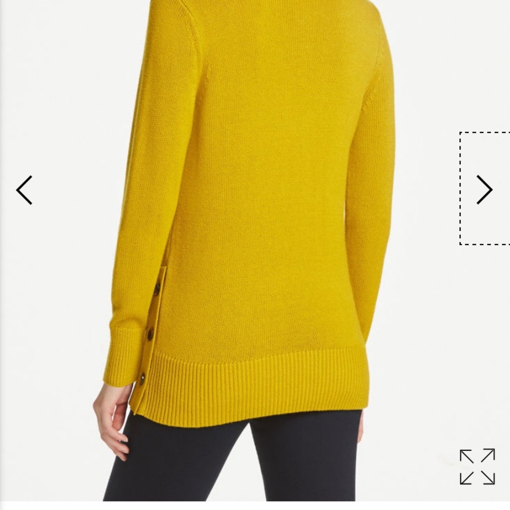 NWOT Side Button Cable Sweater - Picture 2 of 2